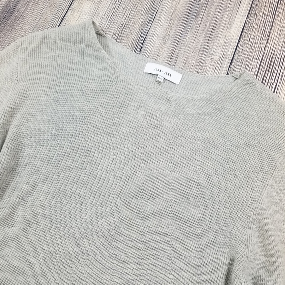 John + Jenn Luna Ribbed Ruffled Pullover Sweater - Picture 5 of 10